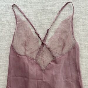 Victoria's Secret Mauve Lace Chemise